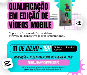 OFICINA QUALIFICAÇÃO EM EDIÇÃO DE VÍDEOS MOBILE-ISVALDO JUNIOR