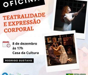 Oficina: Teatralidade e expressão corporal