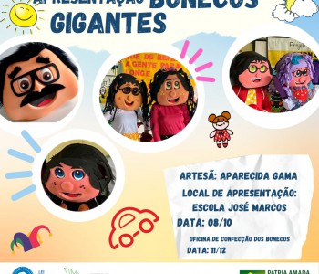 Apresentação de bonecos gigantes