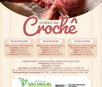 Curso de Crochê 