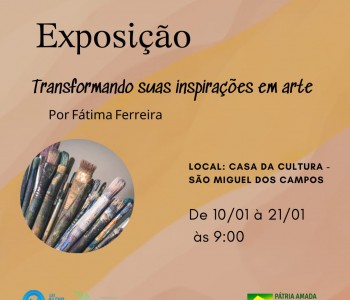 Exposição transformando suas expirações em arte