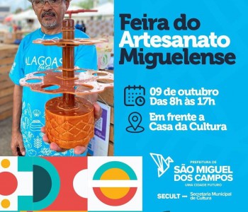 Secretaria de Cultura realiza mais uma Feira do Artesanato Miguelense